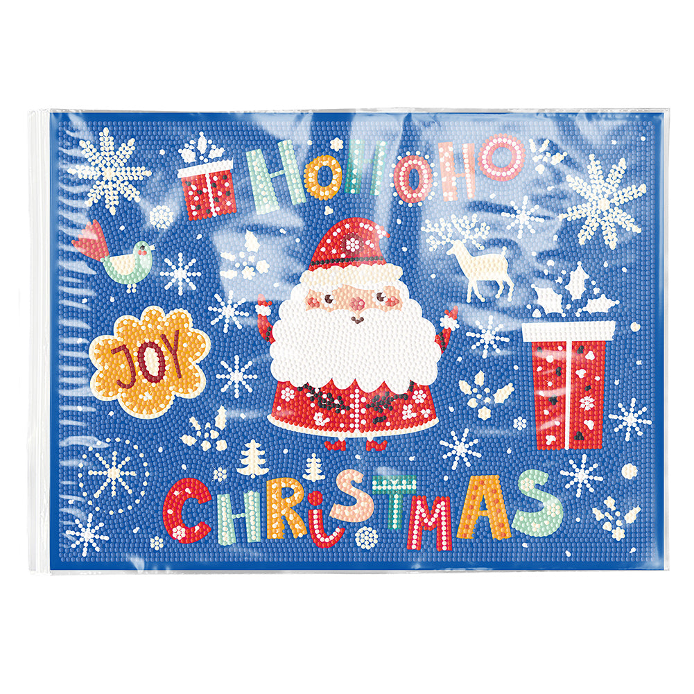 Christmas DIY Diamond Dot Kits Round Diamond Painting Table Mats for Kids Adults