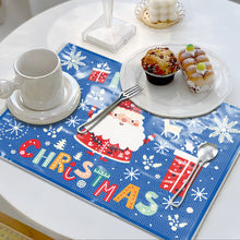 Load image into Gallery viewer, Christmas DIY Diamond Dot Kits Round Diamond Painting Table Mats for Kids Adults
