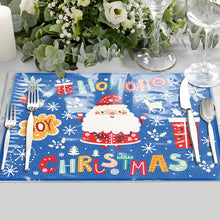 Load image into Gallery viewer, Christmas DIY Diamond Dot Kits Round Diamond Painting Table Mats for Kids Adults
