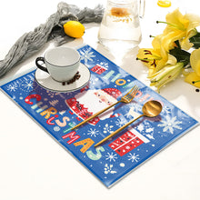 Load image into Gallery viewer, Christmas DIY Diamond Dot Kits Round Diamond Painting Table Mats for Kids Adults
