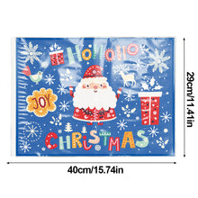 Load image into Gallery viewer, Christmas DIY Diamond Dot Kits Round Diamond Painting Table Mats for Kids Adults
