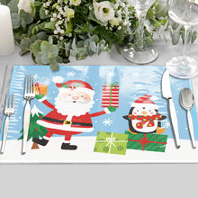 Load image into Gallery viewer, Christmas DIY Diamond Dot Kits Round Diamond Painting Table Mats for Kids Adults

