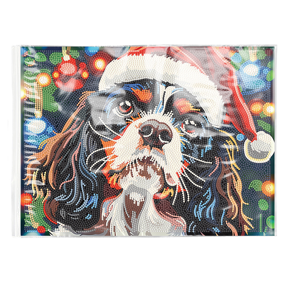 Christmas DIY Diamond Dot Kits Round Diamond Painting Table Mats for Kids Adults