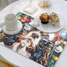 Load image into Gallery viewer, Christmas DIY Diamond Dot Kits Round Diamond Painting Table Mats for Kids Adults
