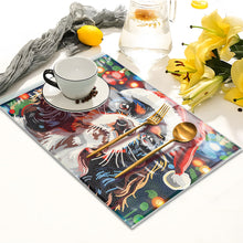 Load image into Gallery viewer, Christmas DIY Diamond Dot Kits Round Diamond Painting Table Mats for Kids Adults
