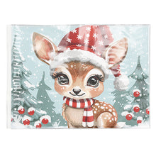 Load image into Gallery viewer, Christmas DIY Diamond Dot Kits Round Diamond Painting Table Mats for Kids Adults

