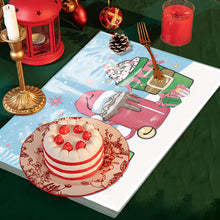 Load image into Gallery viewer, Christmas DIY Diamond Dot Kits Round Diamond Painting Table Mats for Kids Adults
