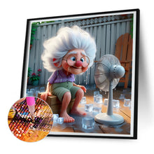 Load image into Gallery viewer, Diamond Painting - Full Round - hot summer old lady (30*30CM)

