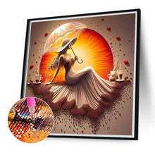 Load image into Gallery viewer, Diamond Painting - Full Round - colorful art girl (40*40CM)
