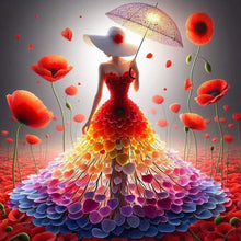 Load image into Gallery viewer, Diamond Painting - Full Round - colorful art girl (40*40CM)
