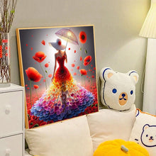 Load image into Gallery viewer, Diamond Painting - Full Round - colorful art girl (40*40CM)
