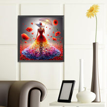 Load image into Gallery viewer, Diamond Painting - Full Round - colorful art girl (40*40CM)
