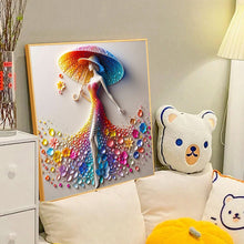 Load image into Gallery viewer, Diamond Painting - Full Round - colorful art girl (40*40CM)
