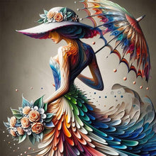 Load image into Gallery viewer, Diamond Painting - Full Round - colorful art girl (40*40CM)
