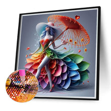 Load image into Gallery viewer, Diamond Painting - Full Round - colorful art girl (40*40CM)
