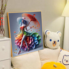 Load image into Gallery viewer, Diamond Painting - Full Round - colorful art girl (40*40CM)

