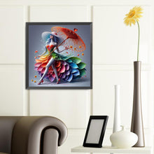 Load image into Gallery viewer, Diamond Painting - Full Round - colorful art girl (40*40CM)
