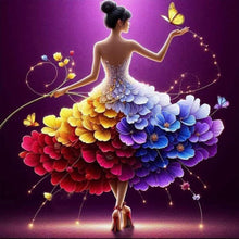 Load image into Gallery viewer, Diamond Painting - Full Round - colorful art girl (40*40CM)
