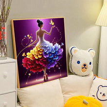 Load image into Gallery viewer, Diamond Painting - Full Round - colorful art girl (40*40CM)
