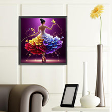 Load image into Gallery viewer, Diamond Painting - Full Round - colorful art girl (40*40CM)
