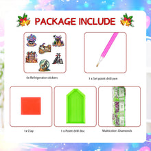 Load image into Gallery viewer, 6Pcs Acrylic Halloween Elements Fridge Stickers Diamond Art Magnets Decals
