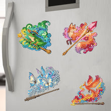 Load image into Gallery viewer, 5Pcs Acrylic Magic Wand Patronus Diamond Art Fridge Magnet for Fridge Whiteboard
