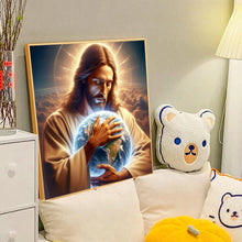 Load image into Gallery viewer, Diamond Painting - Full Round - Jesus embraces the earth (40*40CM)
