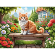 Load image into Gallery viewer, Diamond Painting - Full Square - orange cat (40*30CM)
