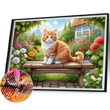 Load image into Gallery viewer, Diamond Painting - Full Square - orange cat (40*30CM)
