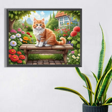 Load image into Gallery viewer, Diamond Painting - Full Square - orange cat (40*30CM)
