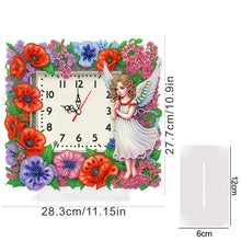 Load image into Gallery viewer, Acrylic Special Shaped Angel Girl Diamond Painting Art Clock Pendants Kit
