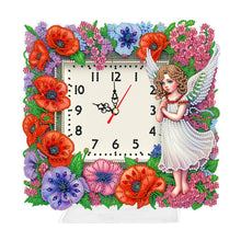 Load image into Gallery viewer, Acrylic Special Shaped Angel Girl Diamond Painting Art Clock Pendants Kit
