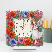 Load image into Gallery viewer, Acrylic Special Shaped Angel Girl Diamond Painting Art Clock Pendants Kit
