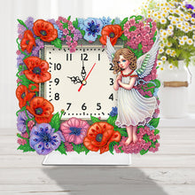 Load image into Gallery viewer, Acrylic Special Shaped Angel Girl Diamond Painting Art Clock Pendants Kit
