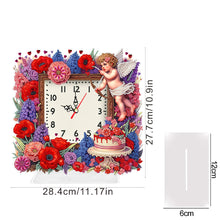 Load image into Gallery viewer, Acrylic Special Shaped Angel Girl Diamond Painting Art Clock Pendants Kit
