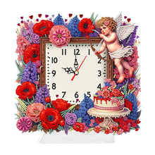 Load image into Gallery viewer, Acrylic Special Shaped Angel Girl Diamond Painting Art Clock Pendants Kit
