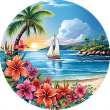 Load image into Gallery viewer, Diamond Painting - Full Round - seaside flowers (30*30CM)
