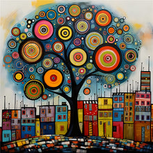 Load image into Gallery viewer, Diamond Painting - Full Round - abstract tree of life (30*30CM)
