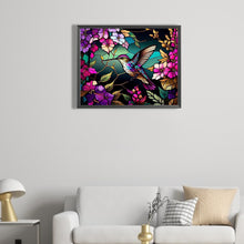 Load image into Gallery viewer, AB Diamond Painting - Full Square - glass art hummingbird (50*40CM)
