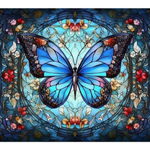 Load image into Gallery viewer, AB Diamond Painting - Full Square - glass art butterfly (45*40CM)
