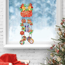 Load image into Gallery viewer, Double Sided Christmas Crystal Wind Chimes Pendant Kit for Wall Window Decor

