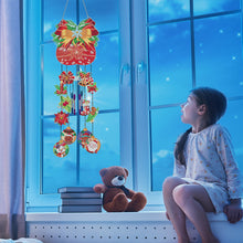 Load image into Gallery viewer, Double Sided Christmas Crystal Wind Chimes Pendant Kit for Wall Window Decor
