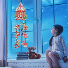 Load image into Gallery viewer, Double Sided Christmas Crystal Wind Chimes Pendant Kit for Wall Window Decor
