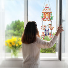 Load image into Gallery viewer, Double Sided Christmas Crystal Wind Chimes Pendant Kit for Wall Window Decor
