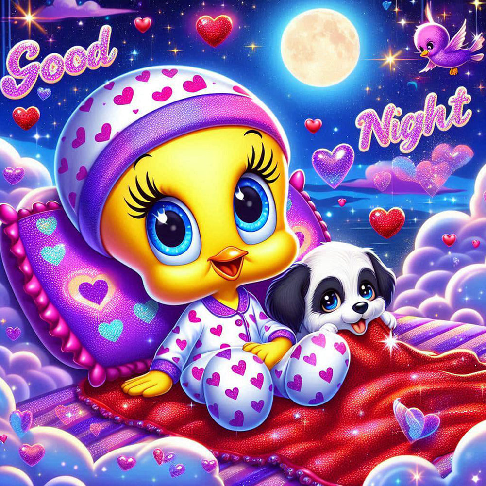 Diamond Painting - Full Round - Tweety (40*40CM)