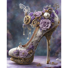 Load image into Gallery viewer, Diamond Painting - Full Round - Flowers and high heels (40*50CM)
