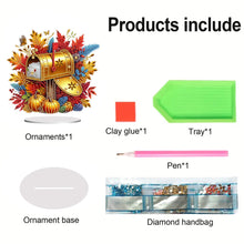 Load image into Gallery viewer, Special Shape Autumn Mailbox Diamond Painting Desktop Ornaments Kit for Kids

