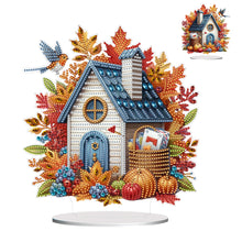Load image into Gallery viewer, Special Shape Autumn House Diamond Painting Desktop Ornaments Kit for Home Decor
