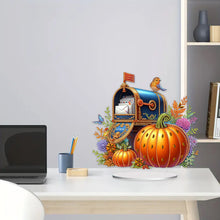 Load image into Gallery viewer, Special Shape Autumn Pumpkin Mailbox Diamond Painting Desktop Ornaments Kit

