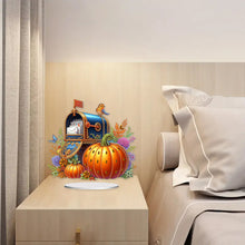 Load image into Gallery viewer, Special Shape Autumn Pumpkin Mailbox Diamond Painting Desktop Ornaments Kit
